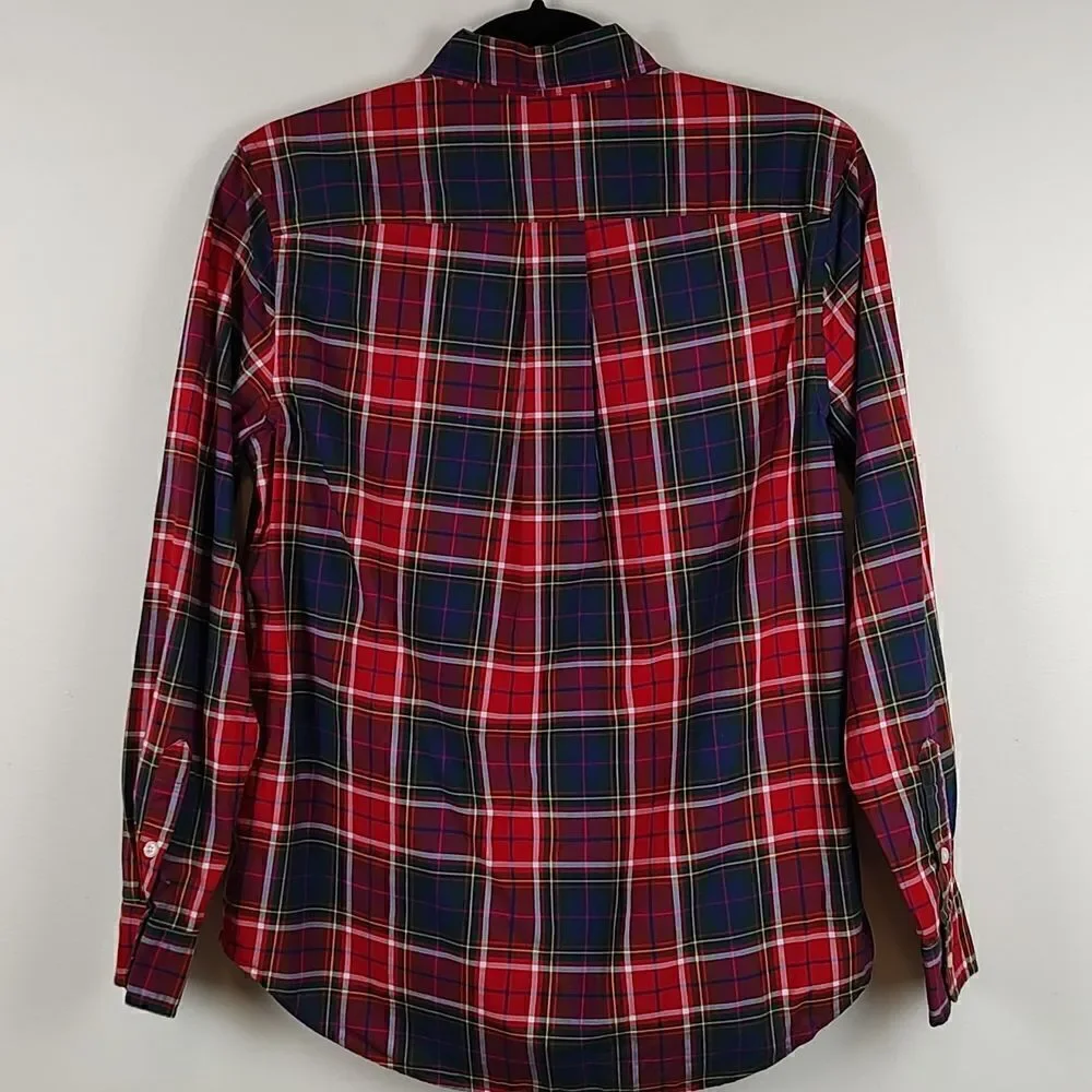 Ralph Lauren Natural Stretch Long Sleeve Plaid Button Down Shirt